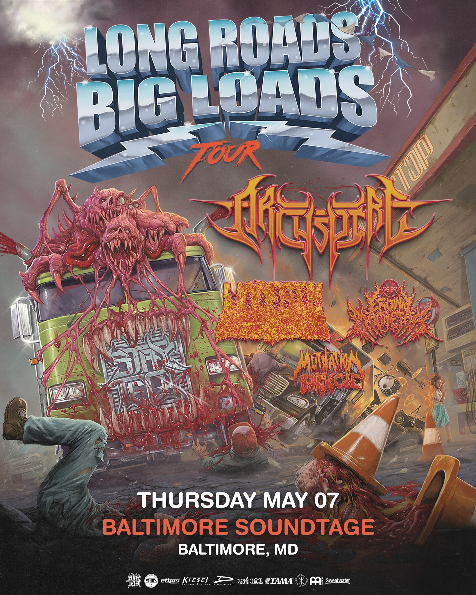 Archspire: Long Roads Big Loads Tour - Baltimore Soundstage