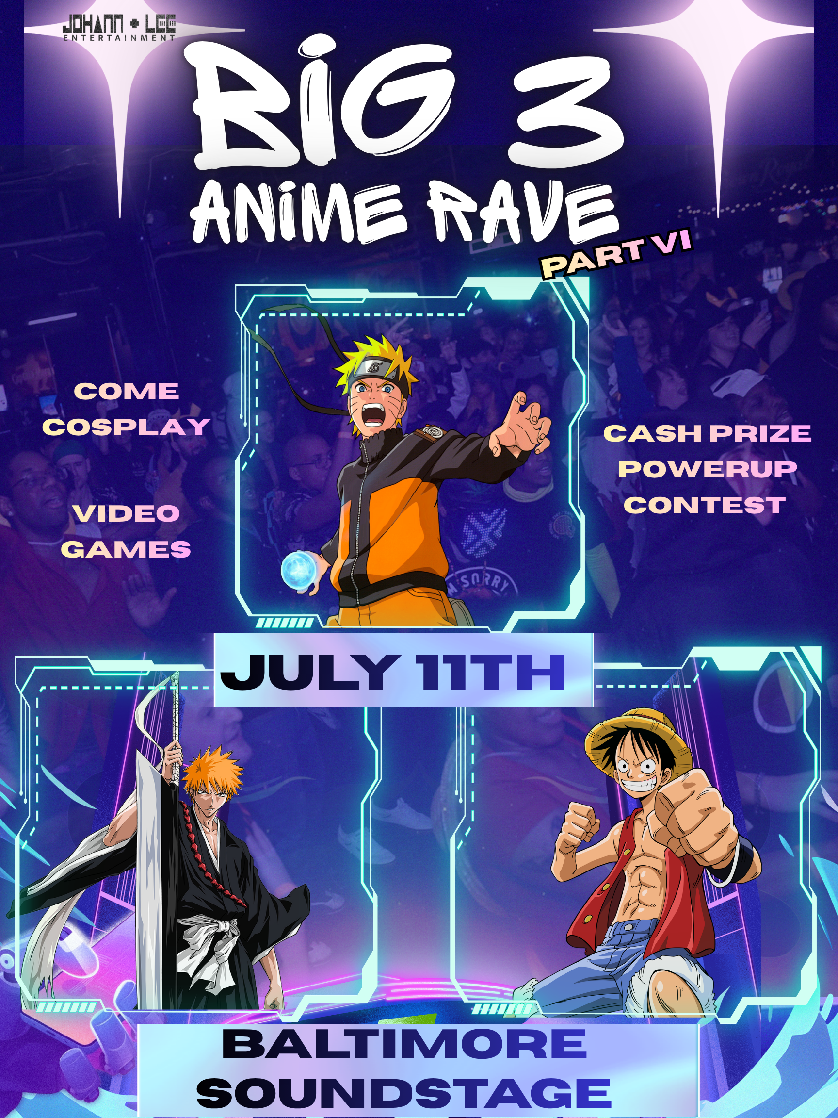 Big 3 Anime Rave (18+) - Baltimore Soundstage